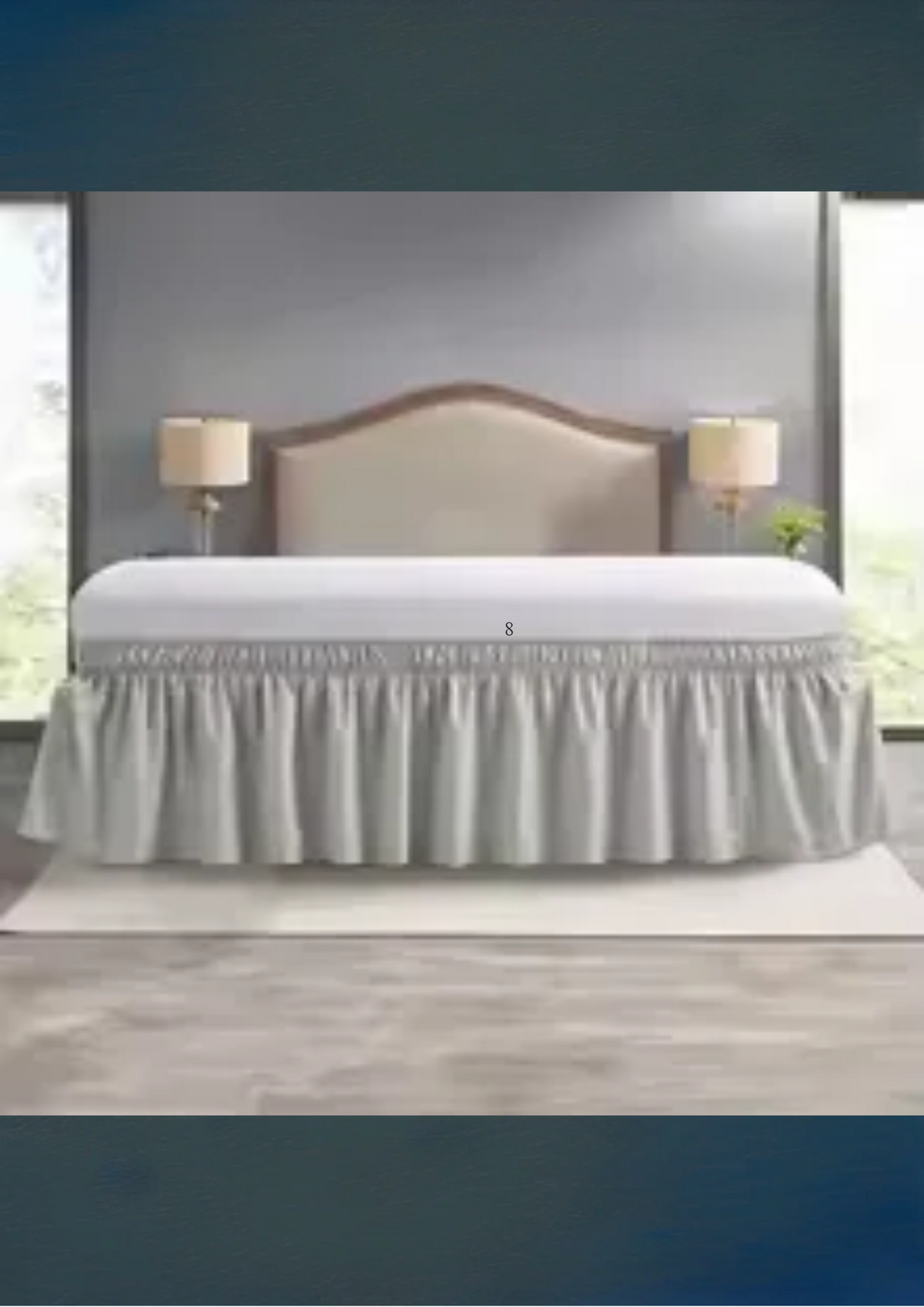 Elastic Bed Ruffles Bed Skirt – Soft, Fade Resistant Wrap Around Bed Cover