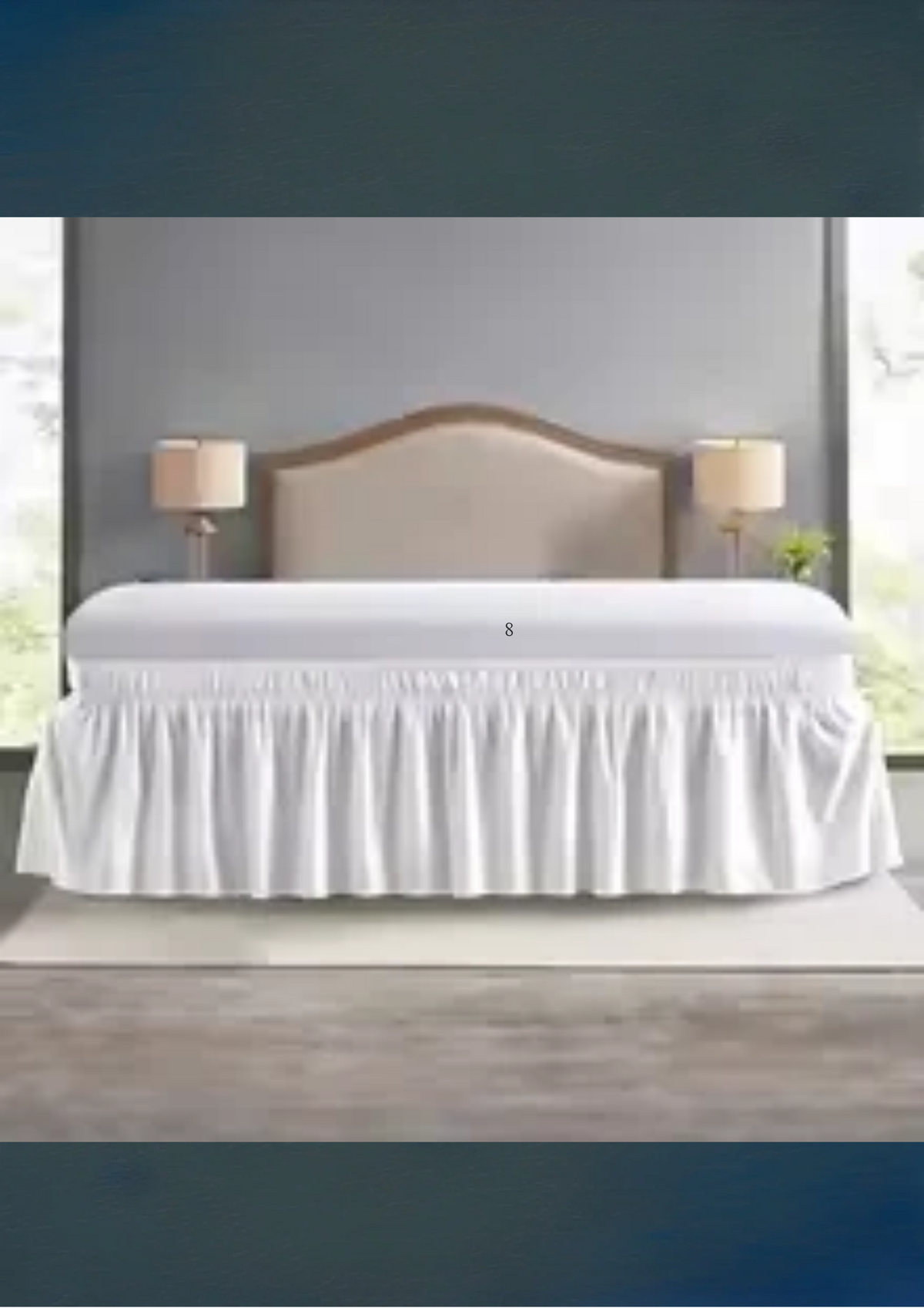 Elastic Bed Ruffles Bed Skirt – Soft, Fade Resistant Wrap Around Bed Cover