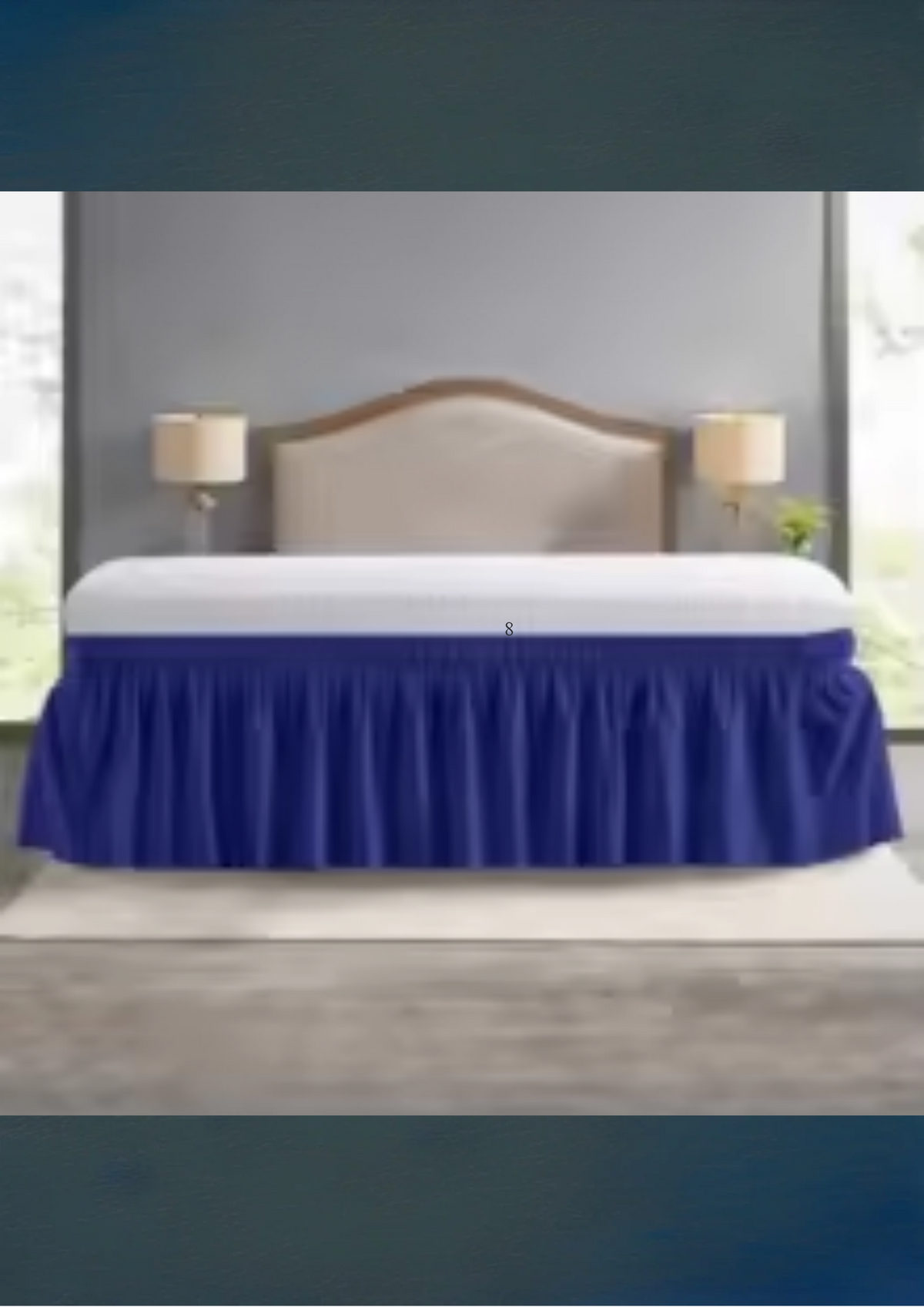 Elastic Bed Ruffles Bed Skirt – Soft, Fade Resistant Wrap Around Bed Cover