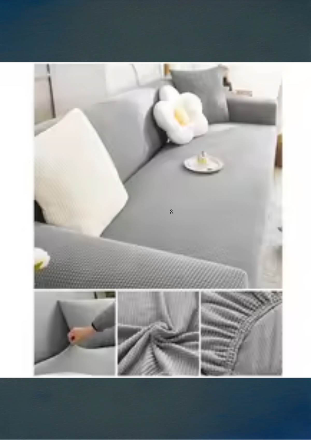 Elastic Jacquard Fabric Sofa Cover – Stretch Couch & Sectional Slipcover